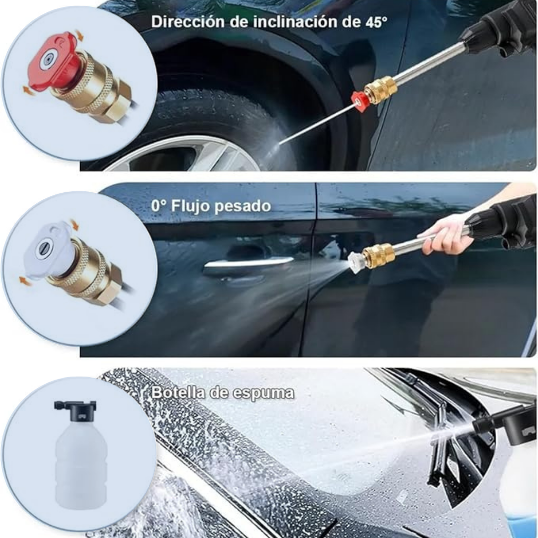 AquaBlast Pro 🫧 | Hidrolavadora Inalámbrica 🚗